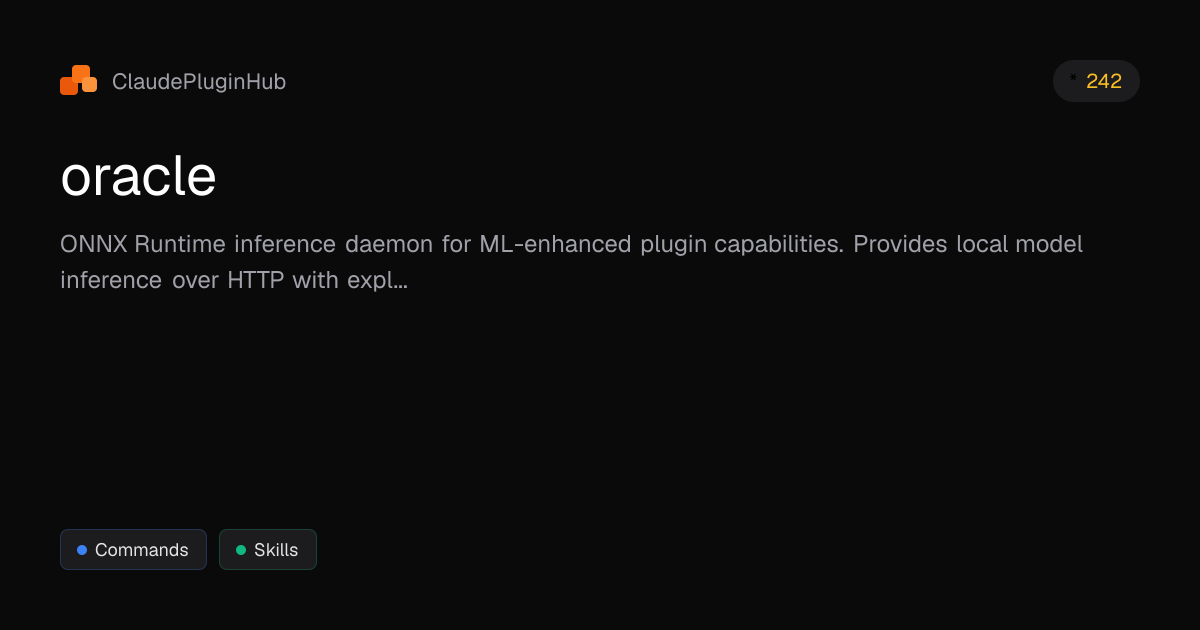 oracle - Claude Code Plugin | ClaudePluginHub