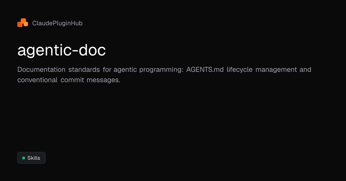 agentic-doc - Claude Code Plugin | ClaudePluginHub
