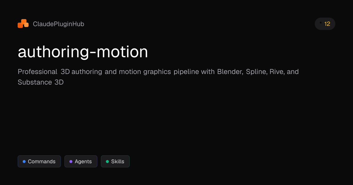 authoring-motion - Claude Code Plugin | ClaudePluginHub