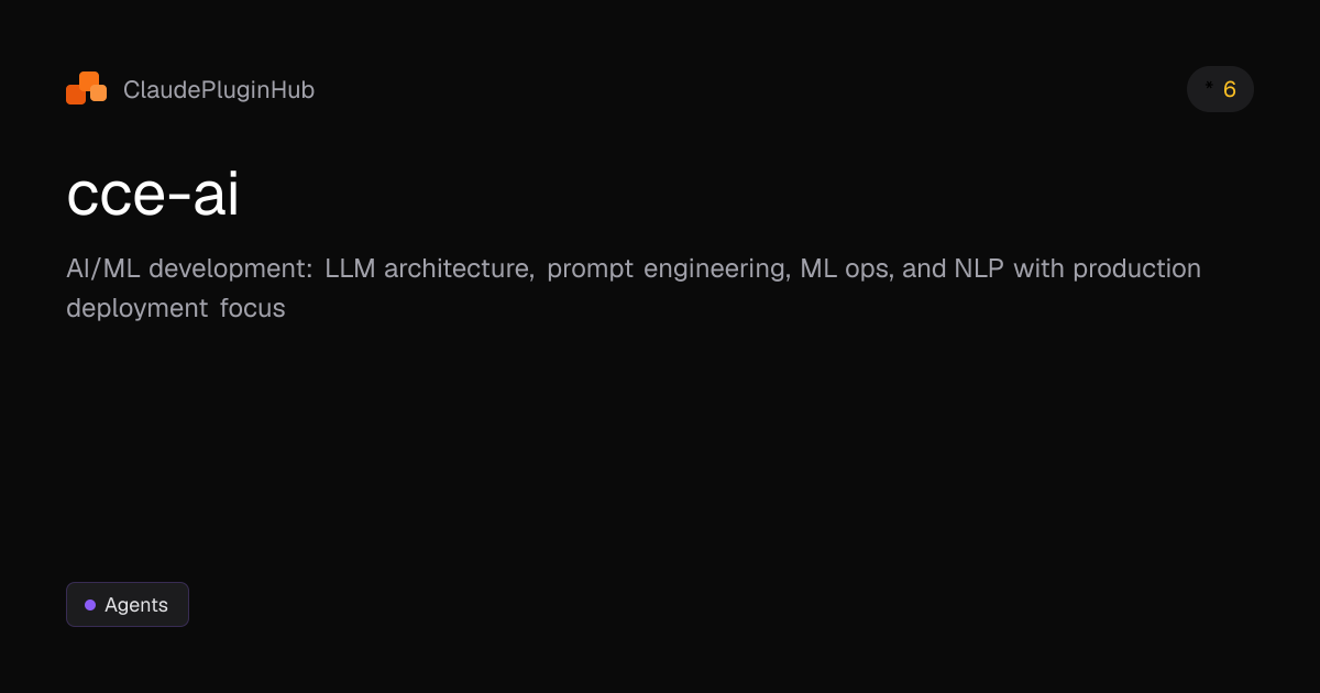 cce-ai - Claude Code Plugin | ClaudePluginHub