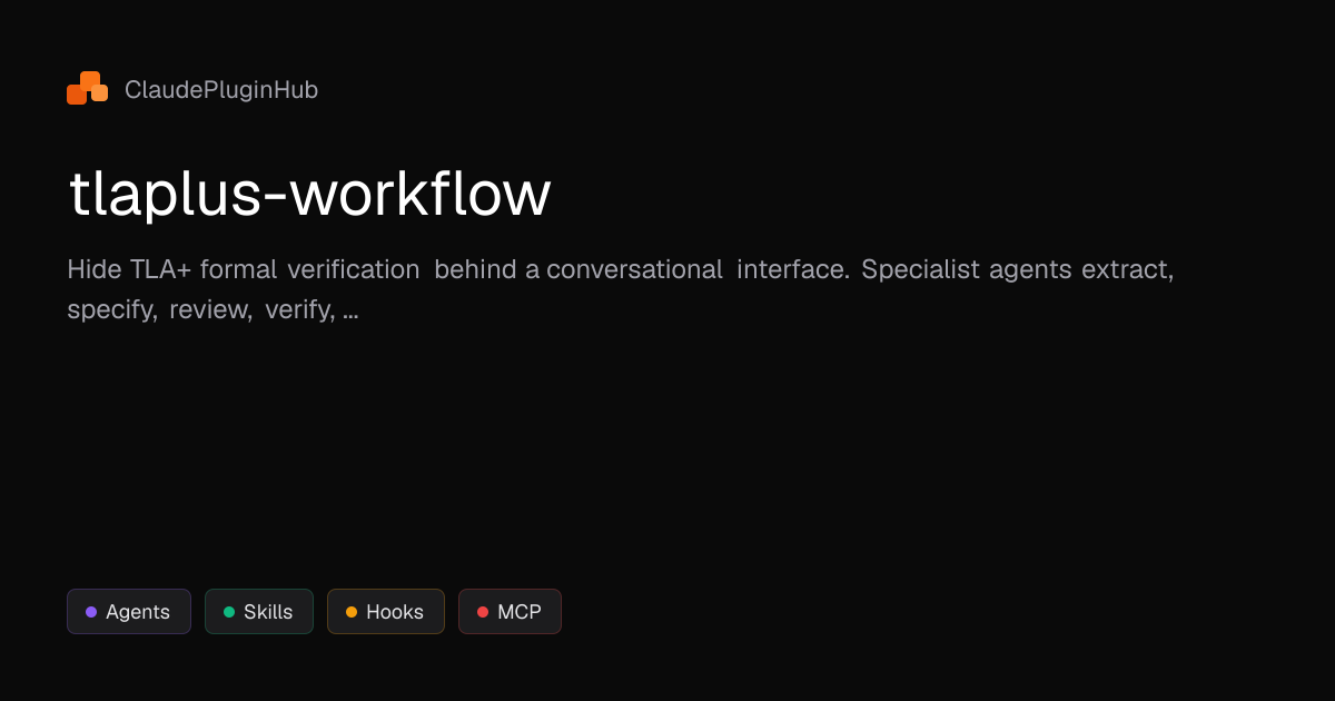 tlaplus-workflow - Claude Code Plugin | ClaudePluginHub