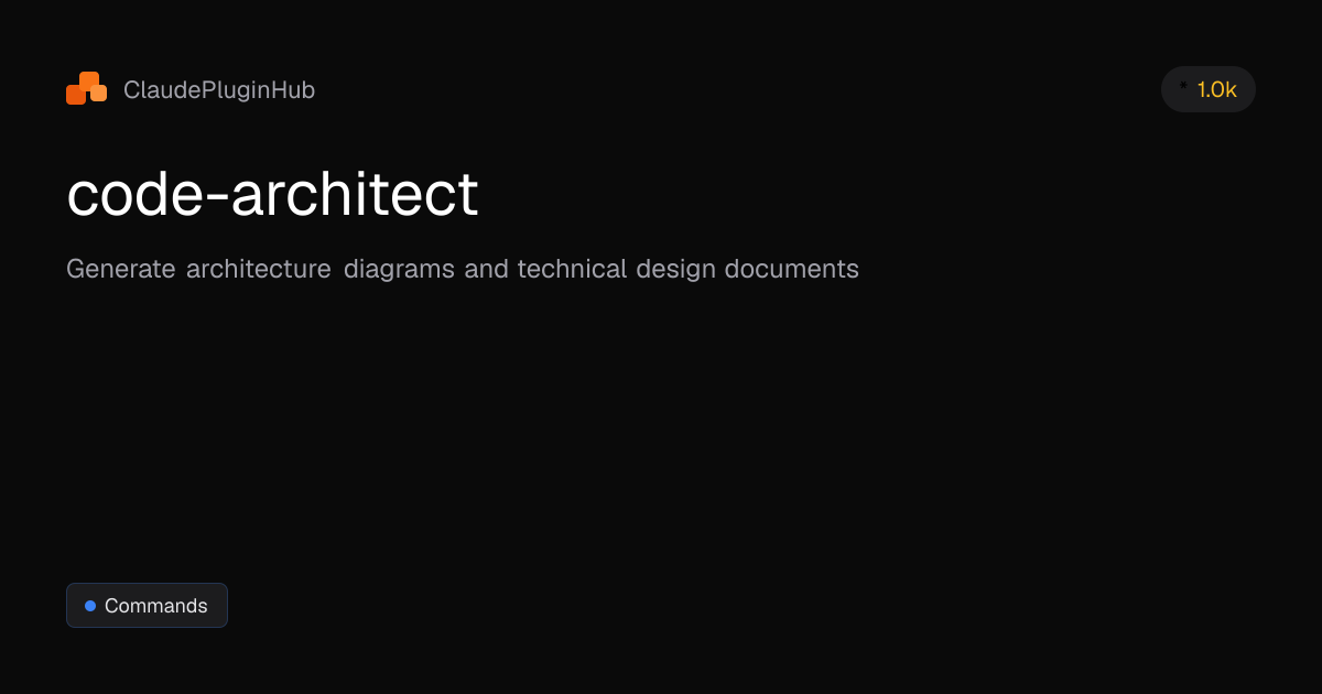 code-architect - Claude Code Plugin | ClaudePluginHub