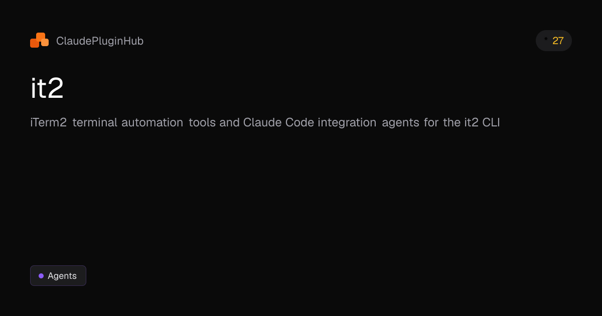 it2 - Claude Code Plugin | ClaudePluginHub